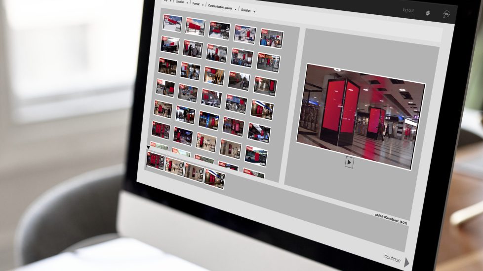 Workspace with a computer screen mockup