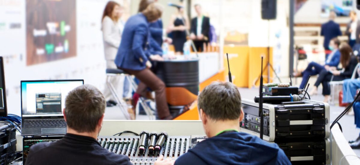 IT support technical team for business conference meeting